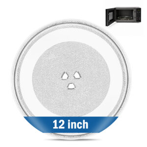 12 Inch Microwave Glass Plate Replacement for Whirlpool, Glass Turntable Plate Compatible with WMH31017 and WML55011, Replaces W11367904, W11291538, W10337247 and W11443145